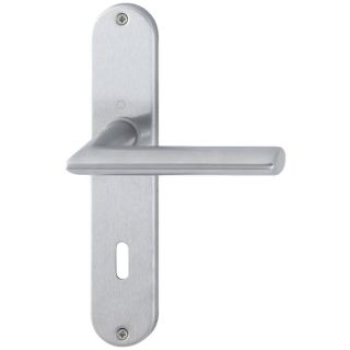 Maner pentru usi de interior 35-45mm, Stockholm E1140Z/302, placa lunga, 8/72mm, BB, inox, HOPPE