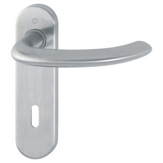 Maner pentru usi de interior 35-45mm, Marseille E1138Z/353K, cu placa scurta, 8/72mm, PZ, inox, HOPPE