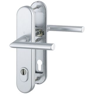 Set maner seria Stockholm 76G/3332ZA/3410/1140, pentru usi 66-71mm, 92/10mm, aluminiu F1, HOPPE
