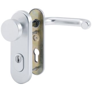 Set maner interschimbabil FS-58/3332KZA/353K-1/138F, Serie Paris, 72/9 mm, PZ, aluminiu F1, pentru usi cu grosime 42-47mm, HOPPE