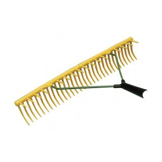 Grebla de gazon din plastic unilateral cu 32 dinti