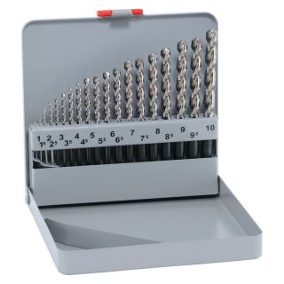 Set burghie pentru metal Maykestag HSS-Co5, cilindrica, 1-10mm, 20 bucati