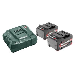 Set acumulatori 18 V si incarcator, 4.0 Ah, 3 piese, METABO
