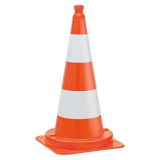 Con de trafic PVC portocaliu 750 mm