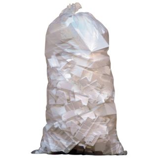 Saci de gunoi PE, transparent, 2500 l, 40 μm, 1250/850 x 2600 mm, 10 buc, fara imprimeu