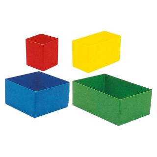 Cutie interioara din plastic, pentru cutia compartimentata cu inaltime 66 mm, verde, 162 x 108 x 63 mm