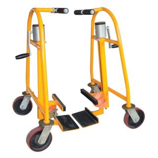 Carucior de transport placi, ridicare mecanica 300 mm, 570 x 400 x 775 mm, portanta 600 kg