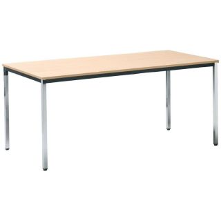 Masa de conferinta, 2000 x 800 mm, inaltime 720 - 735 mm, blat 18 mm, gri deschis/gri deschis