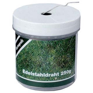 Sarma din otel inoxidabil intr-o cutie de 250 g, 0,50 mm, aproximativ 160 m