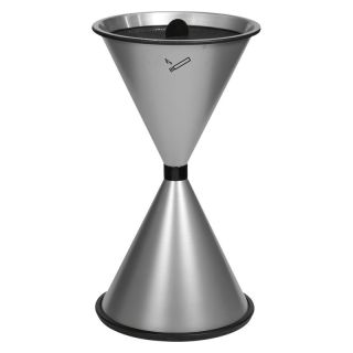 Scrumiera inalta DIABOLO, inaltime 770 mm, Ø 405 mm, argintie