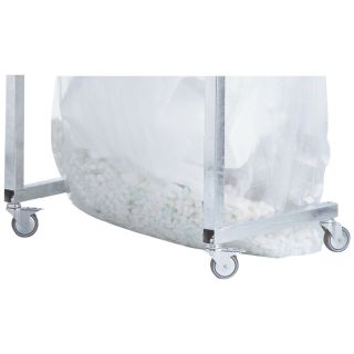 Set de role pentru colectorul de deseuri reciclabile de volum mare Mega, 4 roti pivotante, dintre care 2 cu frana