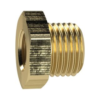 Niplu de reductie scurt, alama, exterior G1/2" , interior G3/8", cheie 24mm, RIEGLER