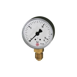 Manometru, conexiune parte inferioara, Ø 63 mm, 0-4 bar, G1/4", RIEGLER