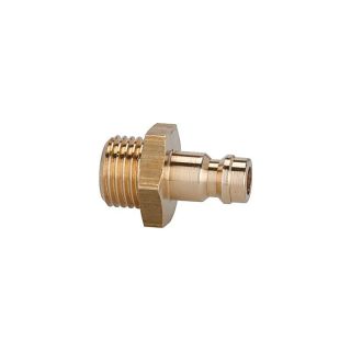 Niplu de conectare NW 5, alama, filet exterior G1/4", 26 mm, SW 17, max. 35 bar, RIEGLER