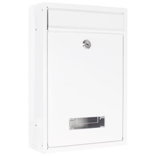 Cutie postala Tarvis, antracit, 320 x 215 x 85 mm, suport pentru placuta cu numele, incuietoare cu cheie, ROTTNER SECURITY