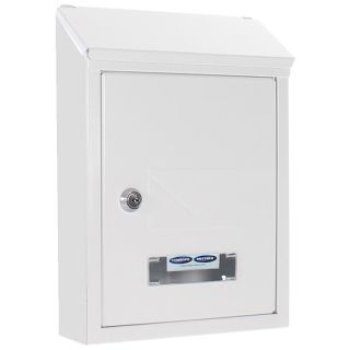 Cutie postala Udine, alba, 300 x 210 x 70 mm, incuietoare cu cheie, ROTTNER SECURITY