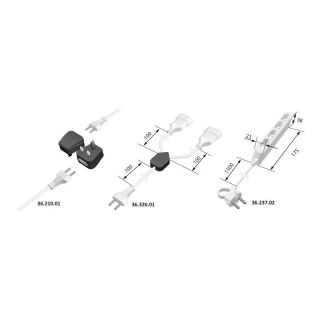 Distribuitor cu 2 cai pentru fisa plata Euro, HV, 220 - 240 V AC, max. 13 A, HALEMEIER