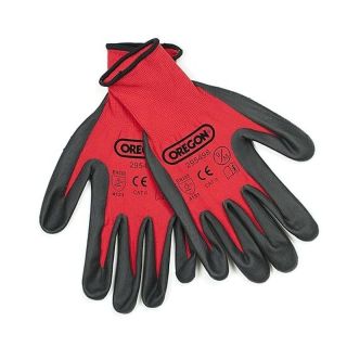 Manusi protectie taiere Oregon, negru/rosu, mas. L