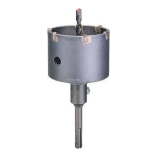 Carota carbura HSS Bosch Cutter, SDS Plus 5 Core, 82x54/72mm, adaptor si burghiu centrare