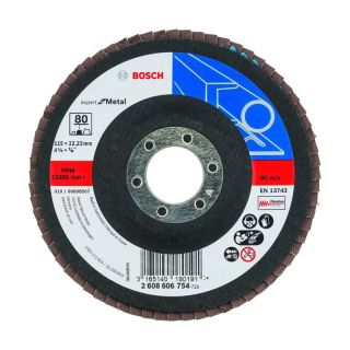 Disc lamelar slefuire otel Bosch PRO X551, inclinat, 115x22.23mm, G80