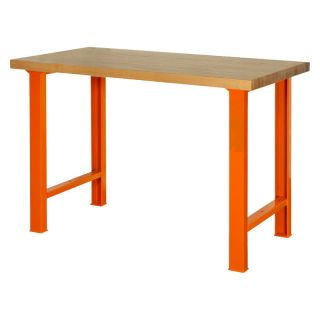 Banca de lucru rezistenta cu blat din lemn de castan, 1500x750x1030mm