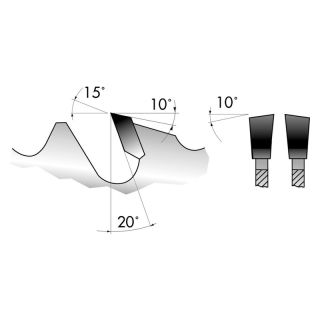 Panza fierastrau circular Forum, HW LWZ, 350x30x3.5mm, 32 dinti