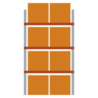 Raft pentru paleti Meta MULTIPAL 5500x1825x1100mm