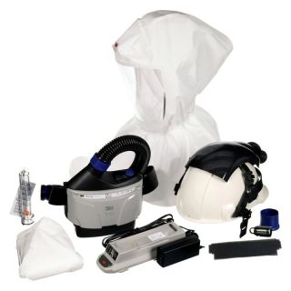 Casca industriala 3M Versaflo cu sistem de ventilatie cu kit de gluga, TR-300E+ IHK
