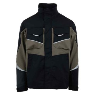 Jacheta Renania LISCIA, negru/verde, mas. L