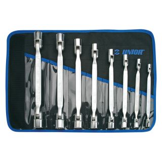 Set chei tubulare articulate Unior 202/1CT, 8-22mm, 8 piese