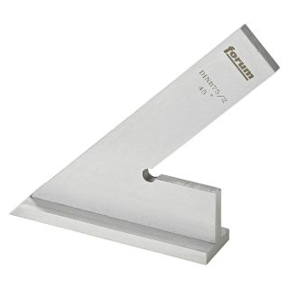 Echer ascutit 45 grade, DIN875/II, cu talpa, 150x100mm