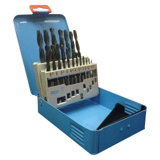 Set burghie pentru metal Forum, tratat cu abur HSS DIN338, 6-10mm, 41 piese
