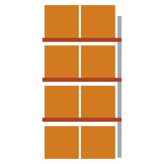 Raft suplimentar pentru paleti Meta MULTIPAL 500kg 5500x1100x1825mm 4 polite