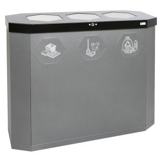 Cos de gunoi Stumpf Sixco-swing 3x45L gri