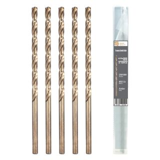 Burghiu pentru metal Smart Quality, HSS-Co5 DIN1869, 5x245mm, 10 bucati