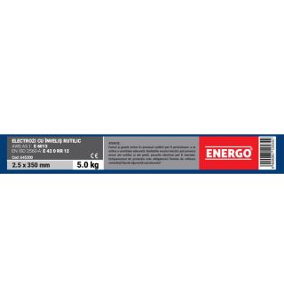 Electrozi sudura ESE-R invelis-rutilic (AWS E6013) 2.5x350mm 5.0kg ENERGO