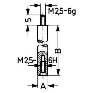 Prelungitor pentru insertie lungime 10mm KÄFER