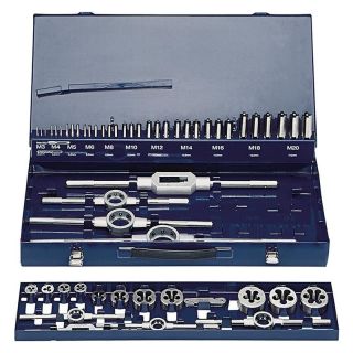 Set scule filetare de mana, blank, DIN352 HSS, M3-M20, 52 buc, FORUM