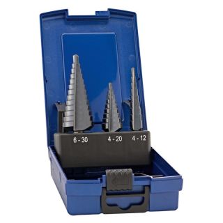 Set burghie in trepte Forum HSS TiAlN, 4-12/4-20/6-30mm