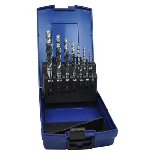 Set tarozi de masina Forum, HSS-E DIN371C/DIN376C, gauri infundate, M3-M12 + burghie HSS DIN338N, 2.5-10.2mm
