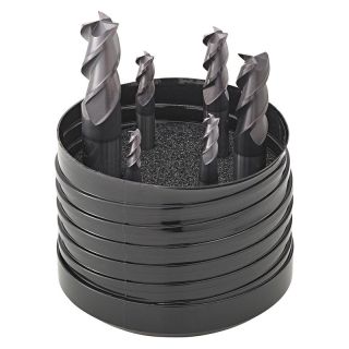 Set freze cilindrice Forum, carbura TiAlN DIN6527L, 6 piese