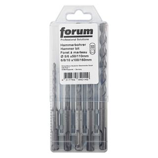 Set burghie pentru beton Forum, SDS Plus, 5-10mm, 5 piese