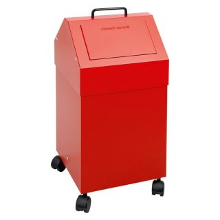 Cos de gunoi Stumpf 45L rosu cu roti