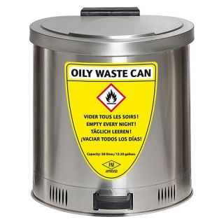 Container pentru deseuri Asecos 50L inox